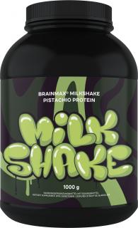 BrainMax Milkshake Protein, 1000 g  BIO syrovátka + BIO mléčný protein Příchuť: Pistácie