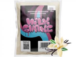 BrainMax Milkshake Protein, 35 g, VZOREK  BIO syrovátka + BIO mléčný protein, doplněk stravy Příchuť: Vanilka