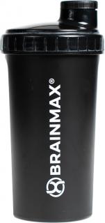BrainMax plastový shaker (šejkr), černý, 700 ml