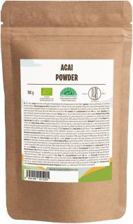 BrainMax Pure Acai Powder, Acai BIO prášek, 100 g  * CZ-BIO-001 certifikát