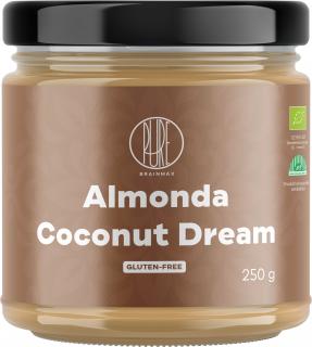 BrainMax Pure Almonda, Coconut Dream, Mandlový krém s kokosem, BIO, 250 g  *CZ-BIO-001 certifikát