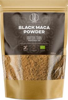 BrainMax Pure Black Maca Powder, Maca černá BIO, prášek 200 g  *CZ-BIO-001 certifikát