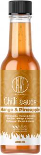 BrainMax Pure Chilli sauce, Mango & Pineapple (chilli omáčka, mango a ananas), 200 ml  Pikantní omáčka z chilli obohacená o sladké mango a ananas