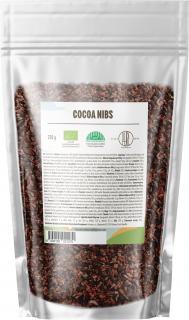 BrainMax Pure Cocoa Nibs, Drcené Kakaové Boby, Nepražené, RAW, BIO, 250 g  *CZ-BIO-001 certifikát