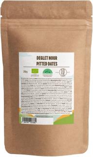 BrainMax Pure Datle Deglet Nour sušené BIO, vypeckované, 250 g  *CZ-BIO-001 certifikát, EXP. 30.04.2025