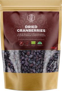 BrainMax Pure Dried Cranberries, Brusinky, BIO, 250 g  *CZ-BIO-001 certifikát