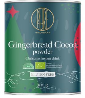 BrainMax Pure Gingerbread Cocoa, Perníkové kakao, BIO, 300 g  *CZ-BIO-001 certifikát