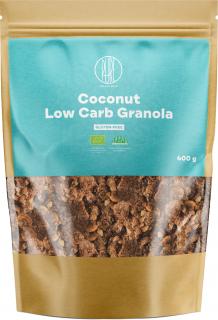 BrainMax Pure Granola Low Carb, Kokosová, BIO, 400 g  Low Carb kokosová granola / *CZ-BIO-001 certifikát