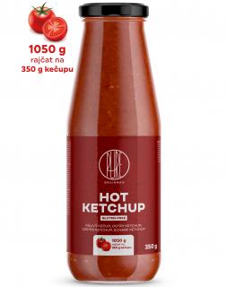 BrainMax Pure Ketchup, hot (ostrý kečup), 350 g  1050 g rajčat na 350 g kečupu!