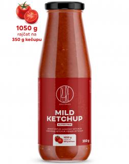 BrainMax Pure Ketchup, mild (jemný kečup), 350 g  1050 g rajčat na 350 g kečupu!