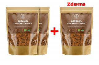 BrainMax Pure Kokosové chipsy v karamelu, BIO, 250 g, 2+1 ZDARMA