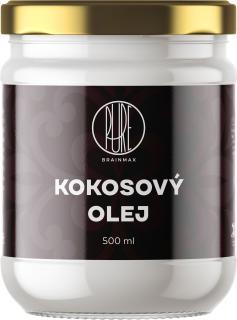 BrainMax Pure Kokosový olej BIO, 500 ml *CZ-BIO-001 certifikát  *CZ-BIO-001 certifikát