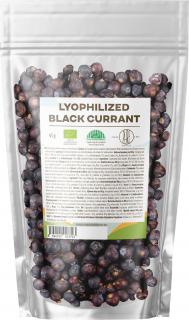 BrainMax Pure Lyophilized Blackcurrant, Lyofilizovaný černý rybíz, BIO, 45 g  *CZ-BIO-001 certifikát