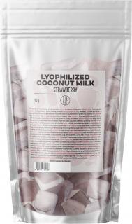 BrainMax Pure Lyophilized Coconut Milk Strawberry, Lyofilizované kokosové mléko, jahoda, 90 g  Kostičky z kokosového mléka ochucené lyofilizovanými…