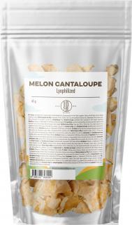 BrainMax Pure Lyophilized Melon Cantaloupe, Lyofilizovaný meloun cantaloupe, 45 g  Mrazem sušené kousky sladkého melounu