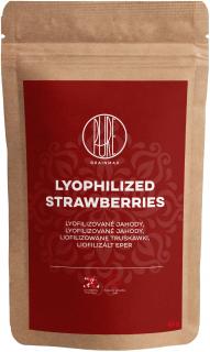 BrainMax Pure Lyophilized Strawberries, Lyofilizované jahody, 45 g  Mrazem sušené jahody