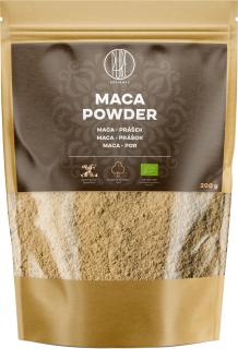 BrainMax Pure Maca Powder, Maca BIO prášek, 200 g  *CZ-BIO-001 certifikát