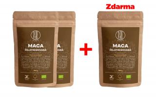BrainMax Pure Maca želatinovaná BIO prášek, 150 g, 2+1 ZDARMA  *CZ-BIO-001 certifikát