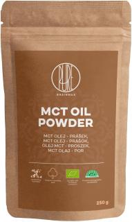 BrainMax Pure MCT powder, MCT olej v prášku, BIO, 250 g *CZ-BIO-001 certifikát  *CZ-BIO-001 certifikát