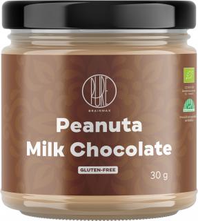 BrainMax Pure Peanuta Milk Chocolate, Arašídový krém s mléčnou čokoládou, BIO, 30 g  *CZ-BIO-001 certifikát