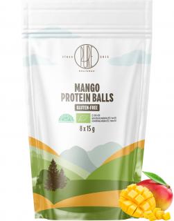 BrainMax Pure Protein Balls Mango, Proteinové kuličky, Mango, BIO, 8 ks  *CZ-BIO-001 certifikát