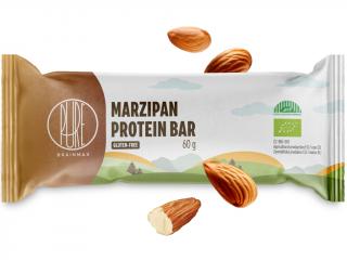 BrainMax Pure Protein Bar, Proteinová tyčinka, Marcipán, BIO, 60 g  *CZ-BIO-001 certifikát