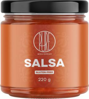 BrainMax Pure Salsa, 220 g  Omáčka z čerstvých rajčat dochucená cibuli chili a koření