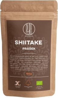 BrainMax Pure Shiitake prášek, BIO, 100 g  *CZ-BIO-001 certifikát / Prášek z plodnice Grifola frondosa.