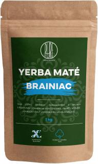 BrainMax Pure Yerba Maté, Brainiac, 1000 g  Brazilská yerba obohacena o ginkgo bilobu a ženšen pro maximální koncentraci