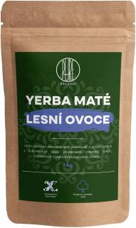 BrainMax Pure Yerba Maté, Lesní ovoce, 1000 g  Směs brazilské yerby doplněna o plody jahod, listů ostružin a malin