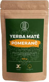 BrainMax Pure Yerba Maté, Pomeranč, 500 g