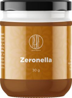 BrainMax Pure Zeronella, Lískooříškový krém s hořkou čokoládou, 30 g  Krém z lískových oříšků s hořkou čokoládou bez rafinovaného cukru