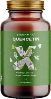 BrainMax Quercetin powder, kvercetin prášek, 20 g  Kvercetin extrahovaný z rostliny Sophora japonica s maximální koncentrací 96%, doplněk stravy
