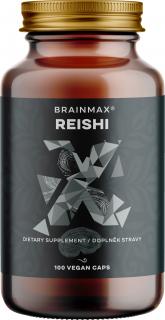 BrainMax Reishi extrakt, 50 % polysacharidů a 20 % beta-1,3/1,6 D-glukanů, 500 mg, 100 rostlinných kapslí  Extrakt z Genoderma lucidum s obsahem 50%…