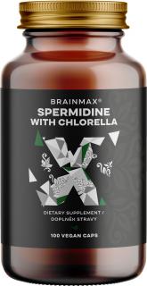 BrainMax Spermidine Chlorella 2,5 mg, 100 rostlinných kapslí  Imunita, Energie, Vitalita, Normální činnost srdce a cév