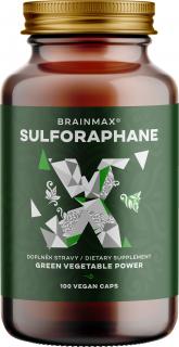 BrainMax Sulforaphane 35 mg, Sulforafan, 100 rostlinných kapslí  Sulforafan z extraktu semen brokolice, 35 mg