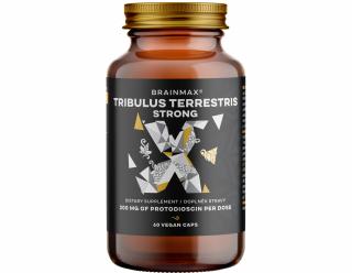 BrainMax Tribulus Terrestris Strong, 60 rostlinných kapslí  Nejvyšší obsah saponinů a protodioscinů na trhu, doplněk stravy