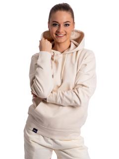 BrainMax unisex béžová mikina s kapucí, BIO bavlna  Mikina z organické bavlny pro muže i ženy Velikost: XL
