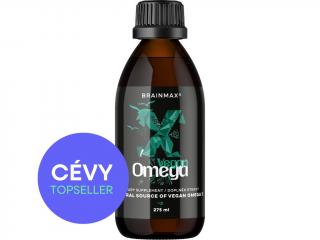 BrainMax Vegan Omega 3, 2850 mg DHA & EPA, 275 ml  Nejčistší zdroj Omega 3, MEGA dávka DHA, Polyfenolová ochrana, D3 & K2, 25 až 50 dávek, 100% VEGAN,…