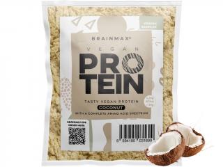 BrainMax Vegan protein, kokos, 35 g  24 g bílkovin, 5,29 g BCAA, Kompletní Amino spektrum, Slazeno stévií, doplněk stravy