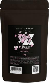 BrainMax Women Beauty Fish Collagen, mořský rybí kolagen Naticol®, 10 g, VZOREK  Hydrolyzovaný mořský kolagen Naticol®, kyselina hyaluronová a vitamín…