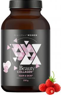 BrainMax Women Beauty Fish Collagen, mořský rybí kolagen Naticol®, 250 g  Hydrolyzovaný mořský kolagen Naticol®, kyselina hyaluronová a vitamín C,…
