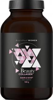 BrainMax Women Beauty Fish Collagen, mořský rybí kolagen, piňa colada, 180 g  Hydrolyzovaný mořský kolagen v prášku, příchuť piňa colada
