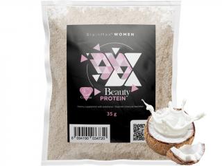 BrainMax Women Beauty Protein, protein pro ženy s kolagenem, keratinem a vitamíny, 35 g, VZOREK  Nativní syrovátkový protein nejvyšší kvality s…