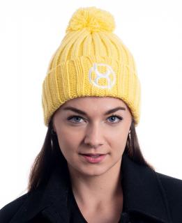 BrainMax zimní čepice, žlutá  Unisex zimní čepice