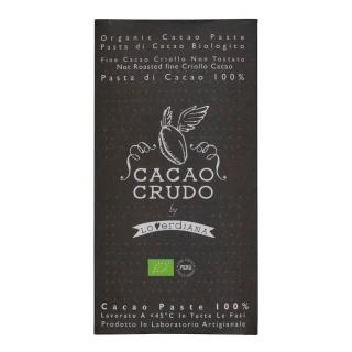 Cacao Crudo Raw Hořká čokoláda 100%, BIO, 50 g  *IT-BIO-006 certifikát