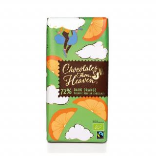 Chocolates from Heaven - BIO hořká čokoláda s pomerančem 72%, 100g  *CZ-BIO-001 certifikát