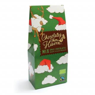 Chocolates from Heaven - BIO vánoční čokoládové pralinky z mléčné a hořké čokolády, 100g  *CZ-BIO-001 certifikát
