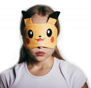 Dětské masky na spaní  Pohodlná dětská maska na spaní s motivy oblíbených pohádkových postav. Barva: Pokémon