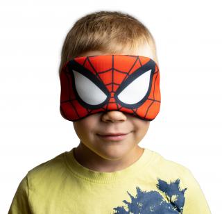 Dětské masky na spaní  Pohodlná dětská maska na spaní s motivy oblíbených pohádkových postav. Barva: Spiderman, červená
